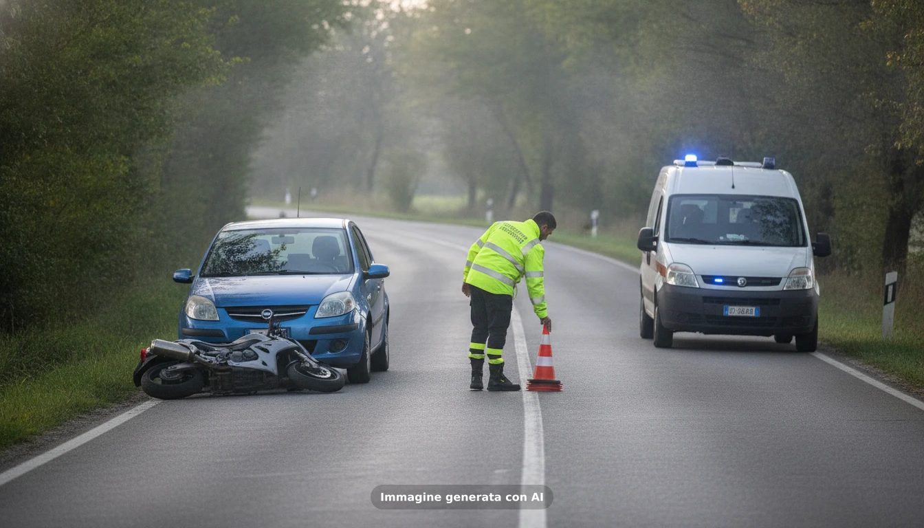 Incidente, motociclista di 22 anni di Latina in codice rosso