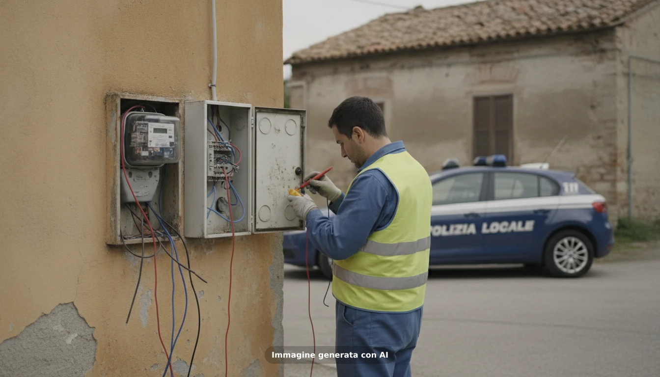 Isola Farnese, tre arresti per furto di energia