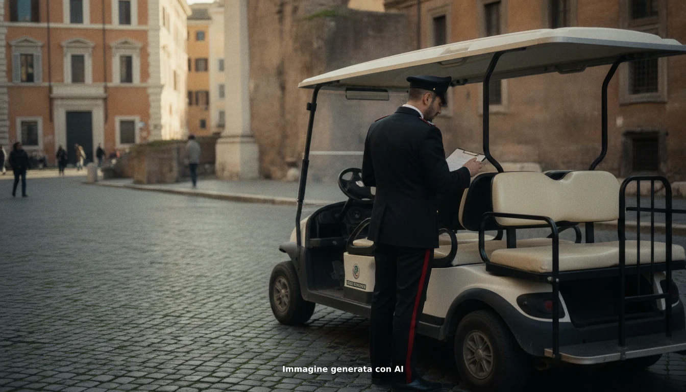 Roma, controlli sulle golf car: 131 verifiche, 10 fermi e 38mila euro di multe