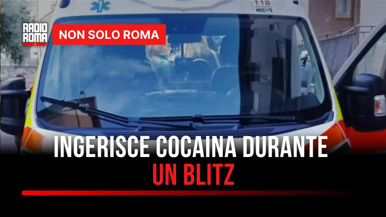 Isola del Liri, 41enne ingerisce cocaina durante la perquisizione e finisce in ospedale