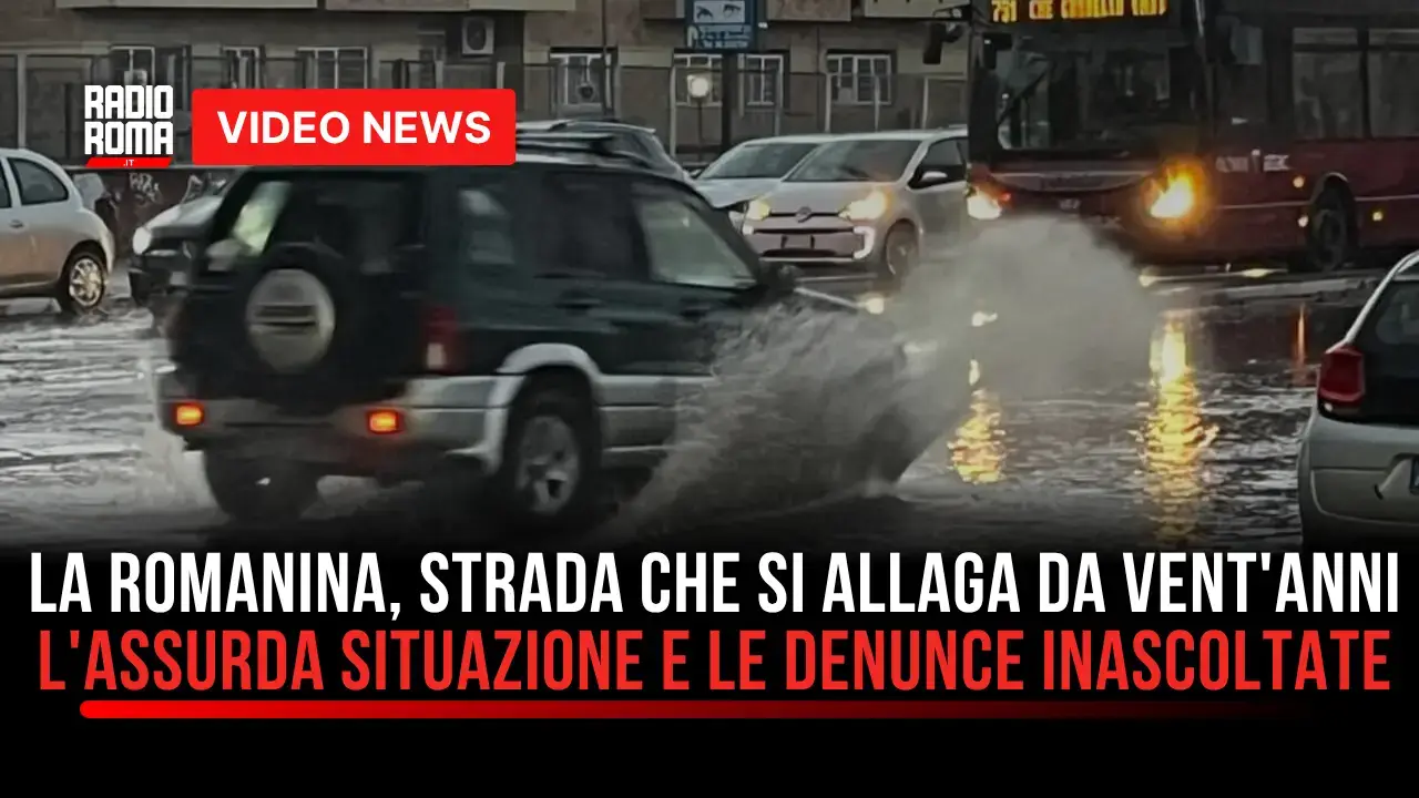 La Romanina, una strada si allaga da vent'anni e il comune di Roma non fa nulla (Video)