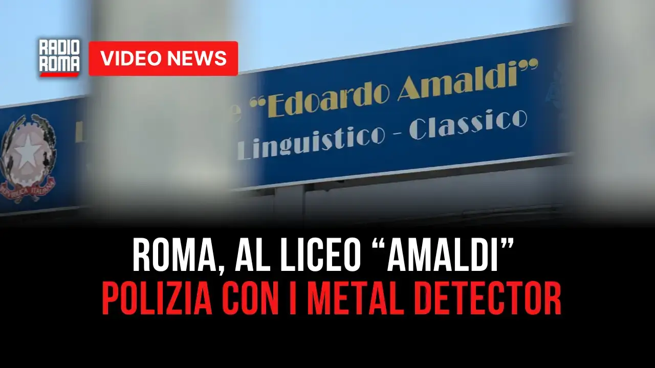 Roma, al liceo “Amaldi” i poliziotti con i metal detector dopo minacce di “azioni ostili”