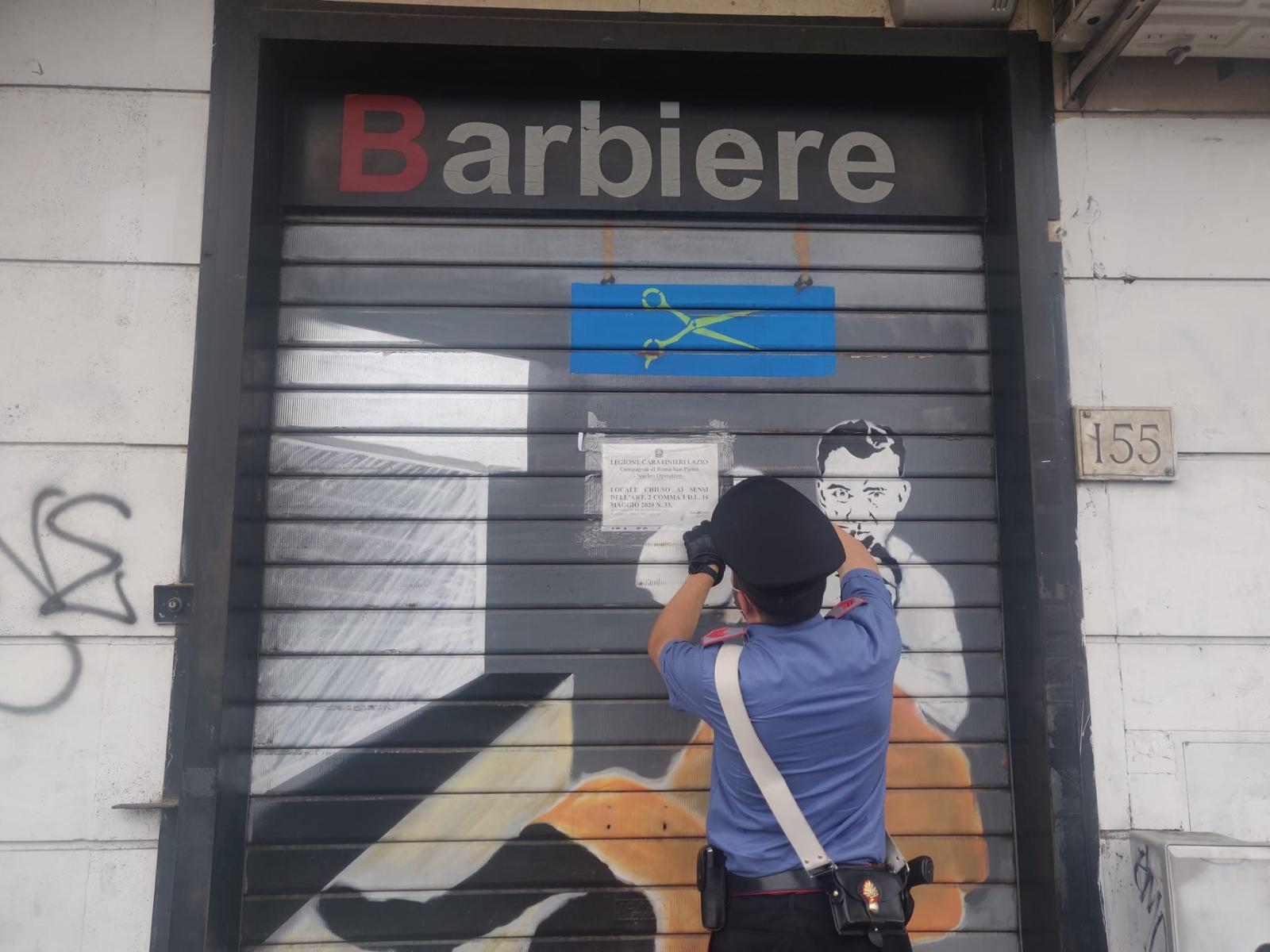 Roma, controlli anti Covid in zona Cornelia-Boccea: chiuso barbiere