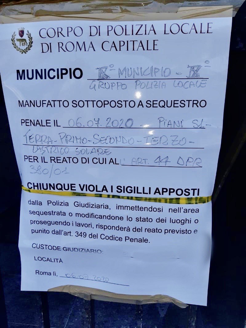 Roma, sequestrata palazzina con 44 mini appartamenti a Tor De Cenci