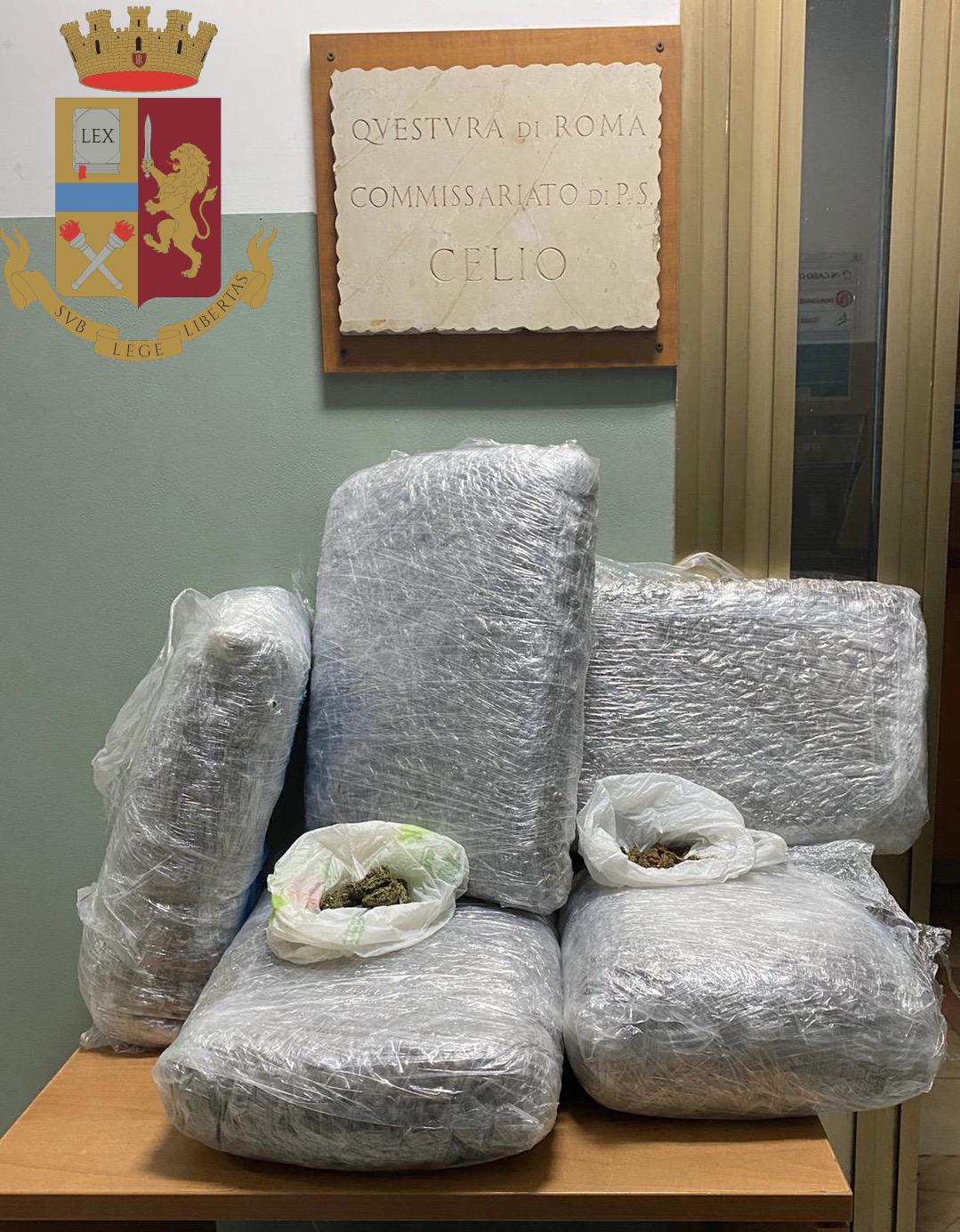 Frascati, 26 kg di marijuana trovati in un casale abbandonato: un arresto