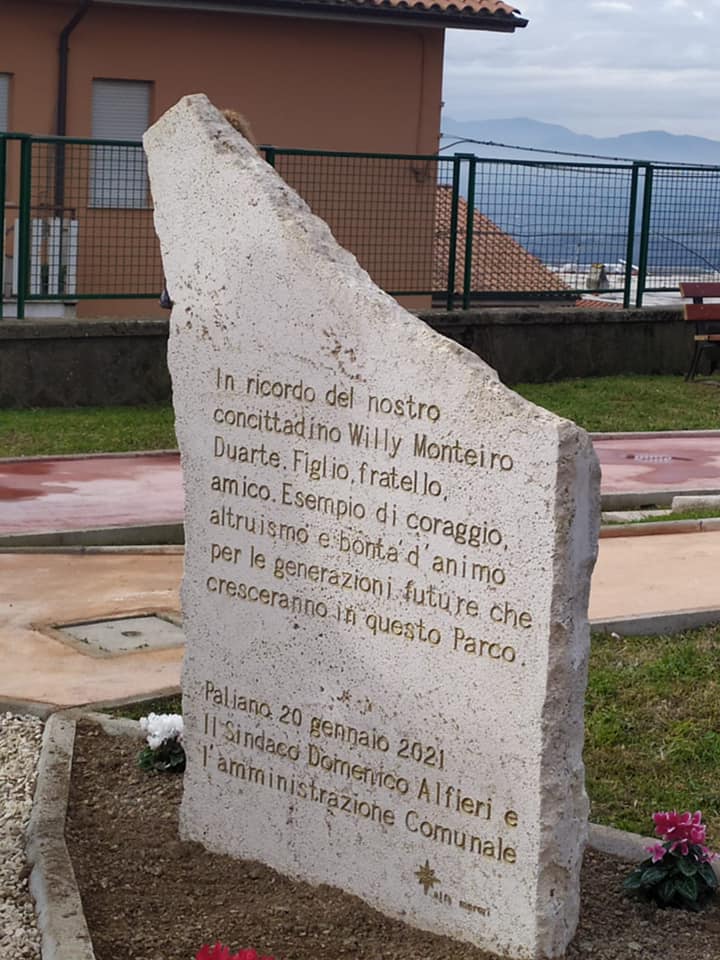 Paliano intitola il parco a Willy nel giorno del suo compleanno: "Esempio di coraggio e altruismo"