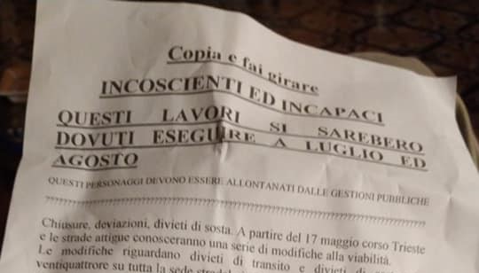 Roma, Corso Trieste: proteste per salvare l'alberata storica