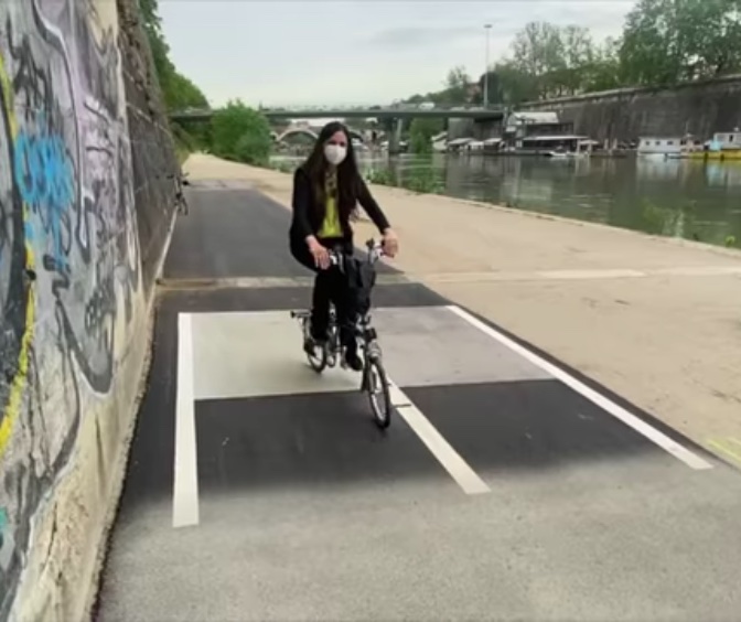 Roma, Meleo: ecco il nuovo colore della ciclabile lungotevere. Primi ok da Sovrintendenze