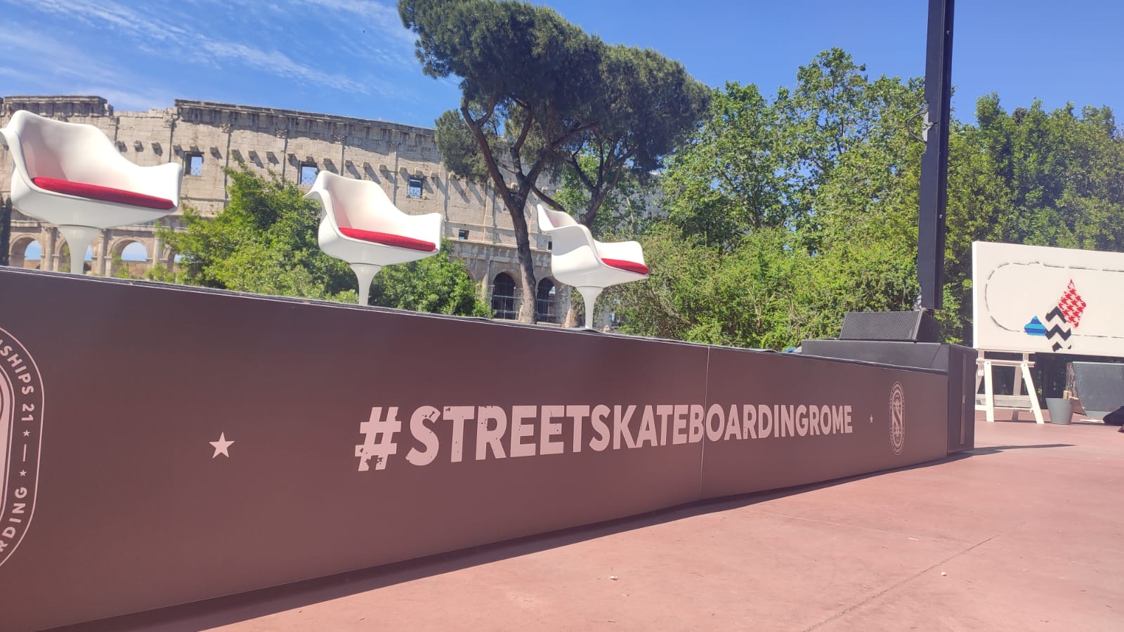 Roma, presentazione dei Campionati mondiale di Street Skateboarding 2021oggi a Colle Oppio