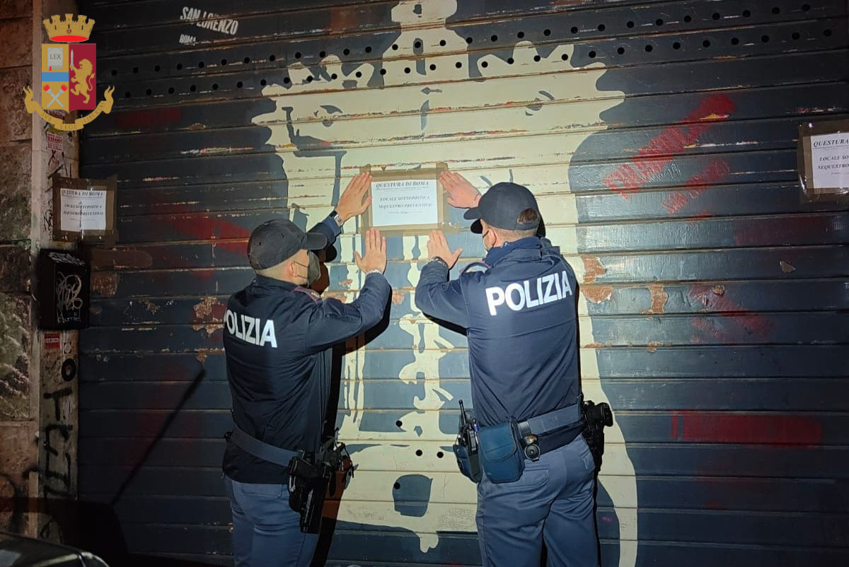 Roma, spaccio in associazione culturale a San Lorenzo: due arresti e sequestro locale