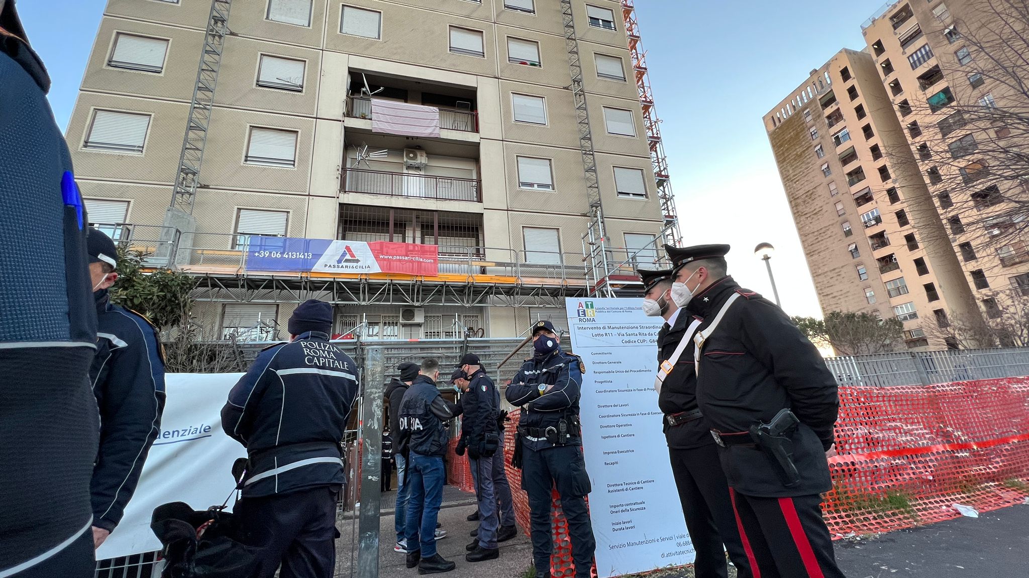 Roma, occupazioni abusive: sgombero nelle case Ater a Tor Bella Monaca