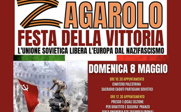 Zagarolo, è polemica per la 'Z' di Putin sul manifesto del Pci