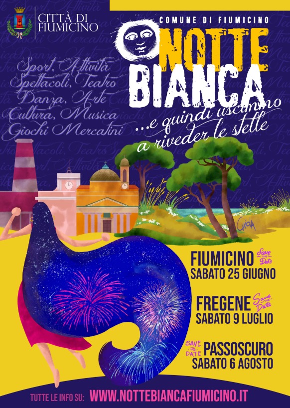 Fiumicino, la Notte Bianca torna sabato 25 giugno: oltre 100 appuntamenti tra sport, street food e dj set