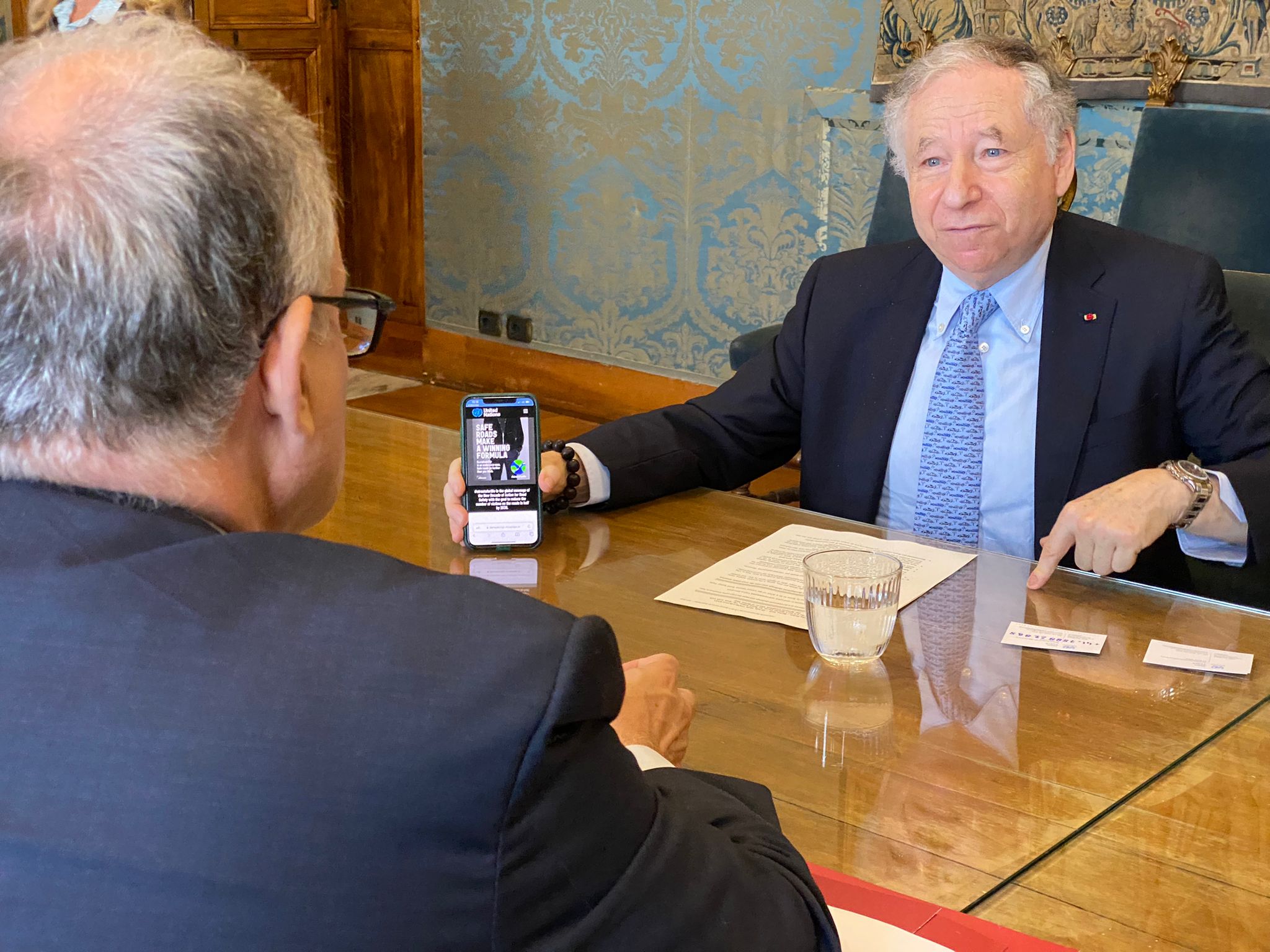 Gualtieri incontra Jean Todt per parlare di sicurezza stradale. Le priorità: “Ridurre gli incidenti e strade più sicure”