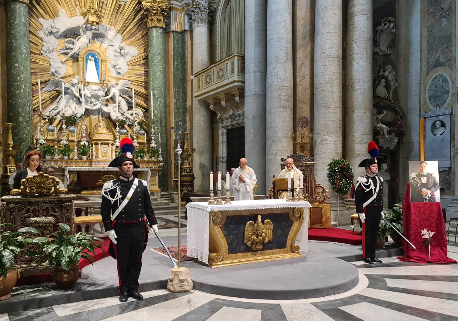 Ricordato a Roma il vice brigadiere Mario Cerciello Rega: messa nel terzo anniversario della morte