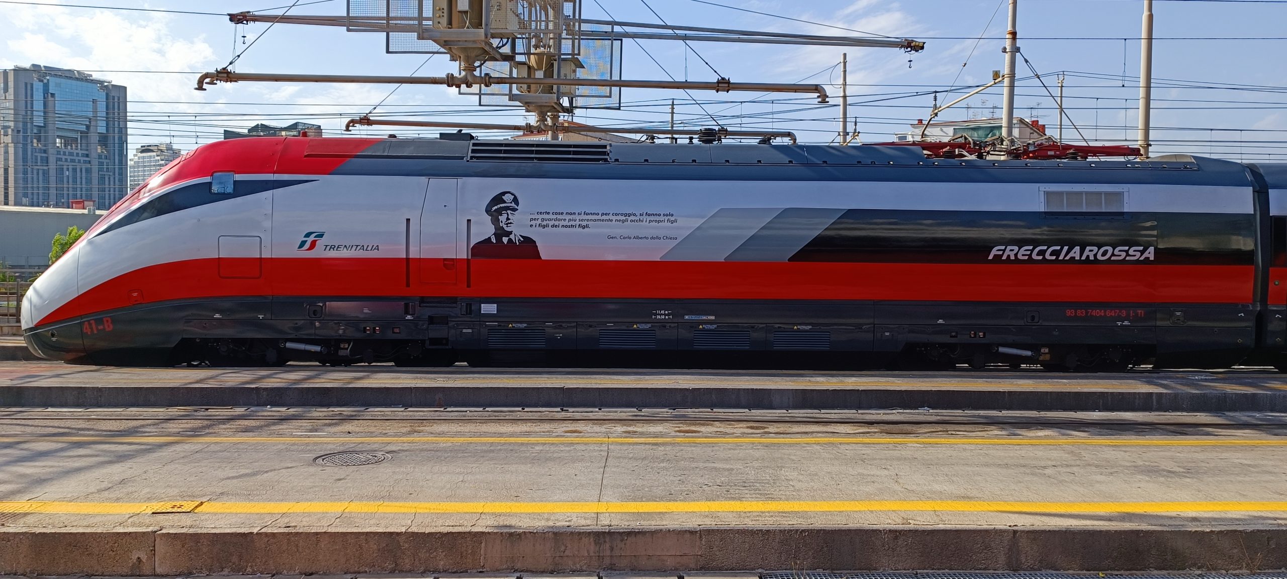 Dalla Chiesa, presentato a Roma Frecciarossa dedicato al generale