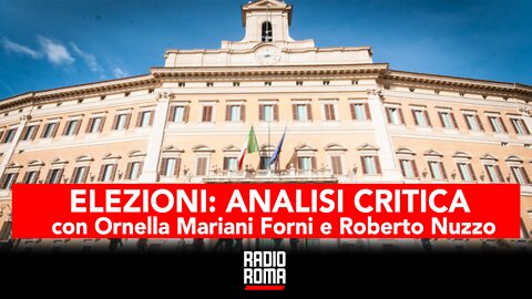 ELEZIONI: ANALISI CRITICA con Ornella Mariani e Roberto Nuzzo - A Viso Scoperto