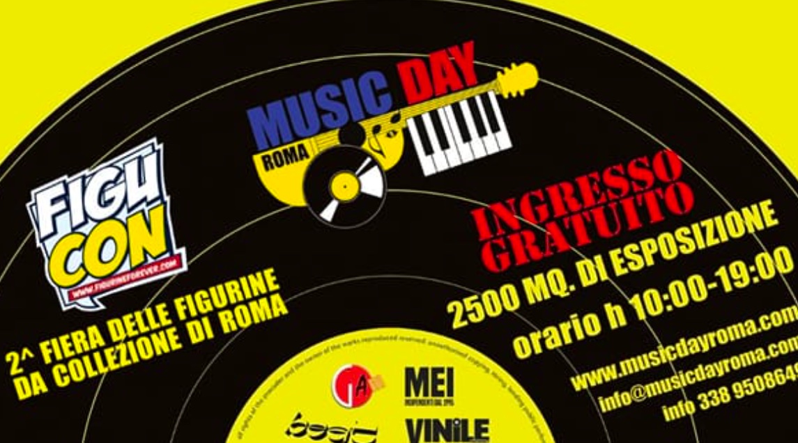 Torna Music Day Roma, dai vinili rari alle figurine da collezione: ecco il programma