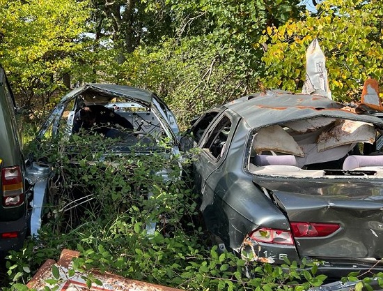 Sora, blitz polizia in una cava: trovate armi, munizioni e un'auto rubata