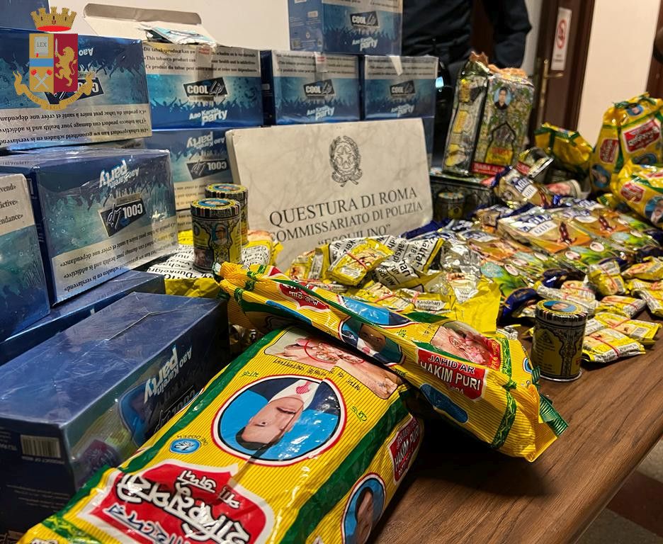Roma, controlli interforze all'Esquilino: sequestrati 14 kg di tabacco