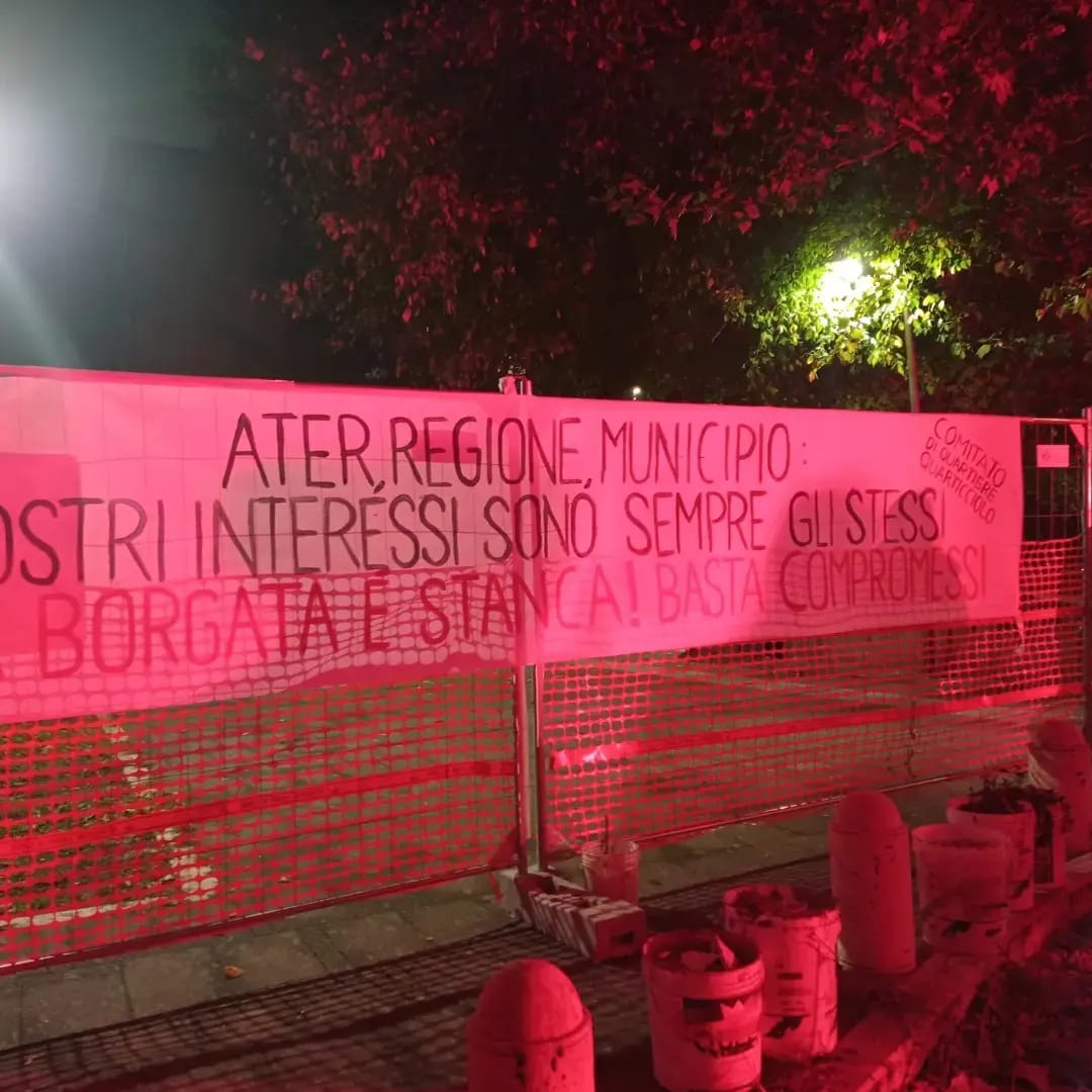 Ater diserta l'incontro e i residenti del Quarticciolo occupano il cantiere: solidarietà dall'assessore