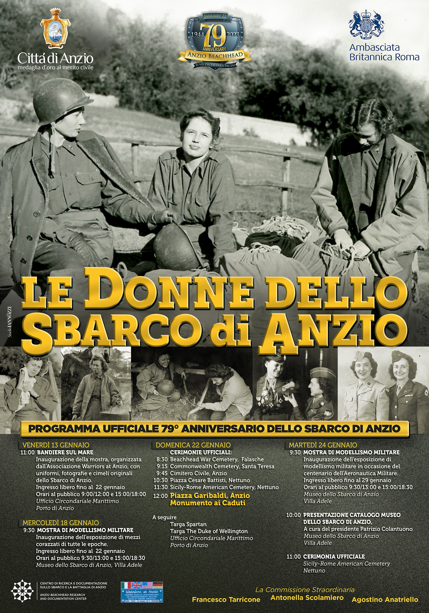 Anzio, Anniversario dello Sbarco: le nuove iniziative per mercoledì 18 gennaio