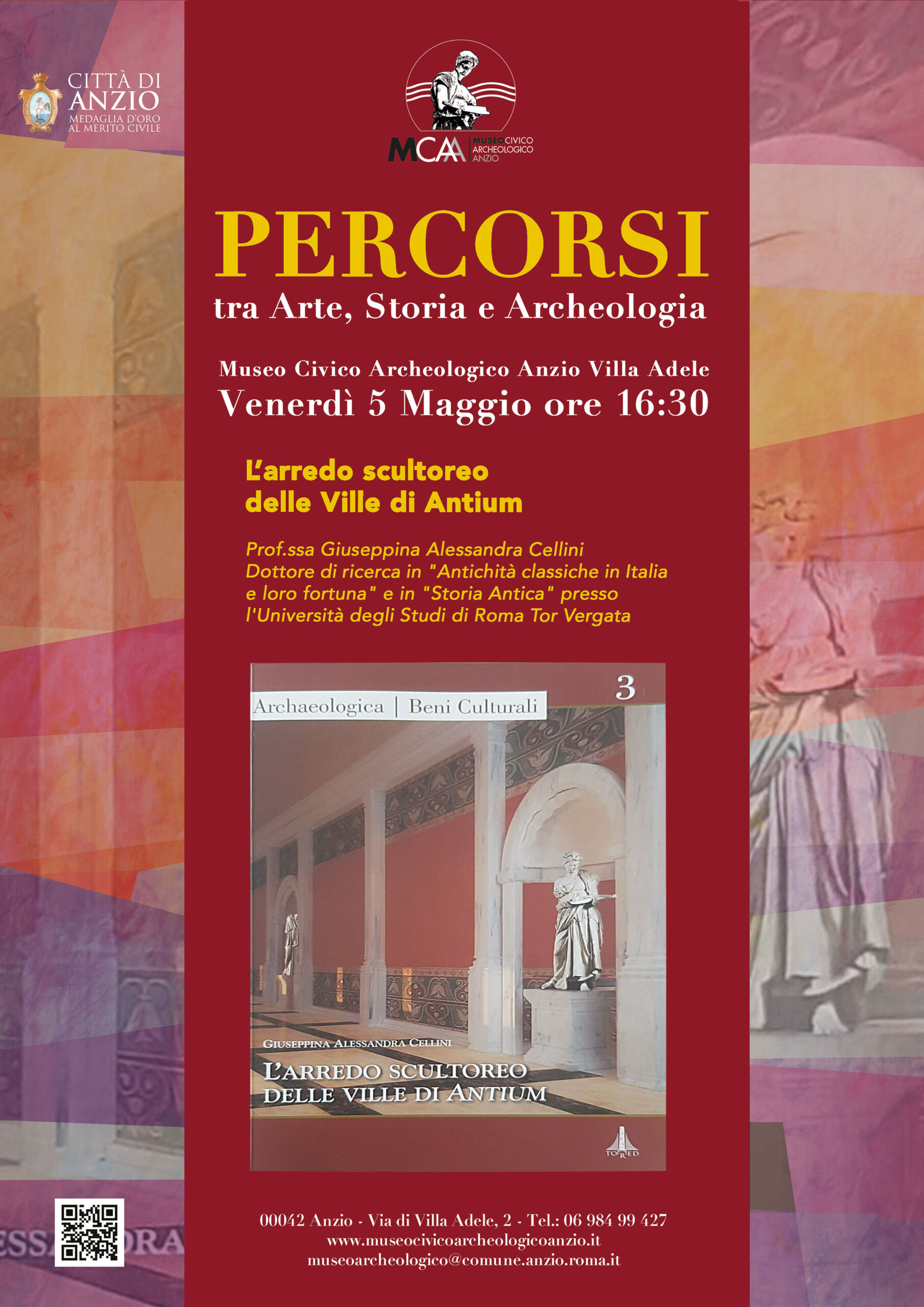 Anzio, oggi venerdì 5 maggio nuova tappa della rassegna Percorsi