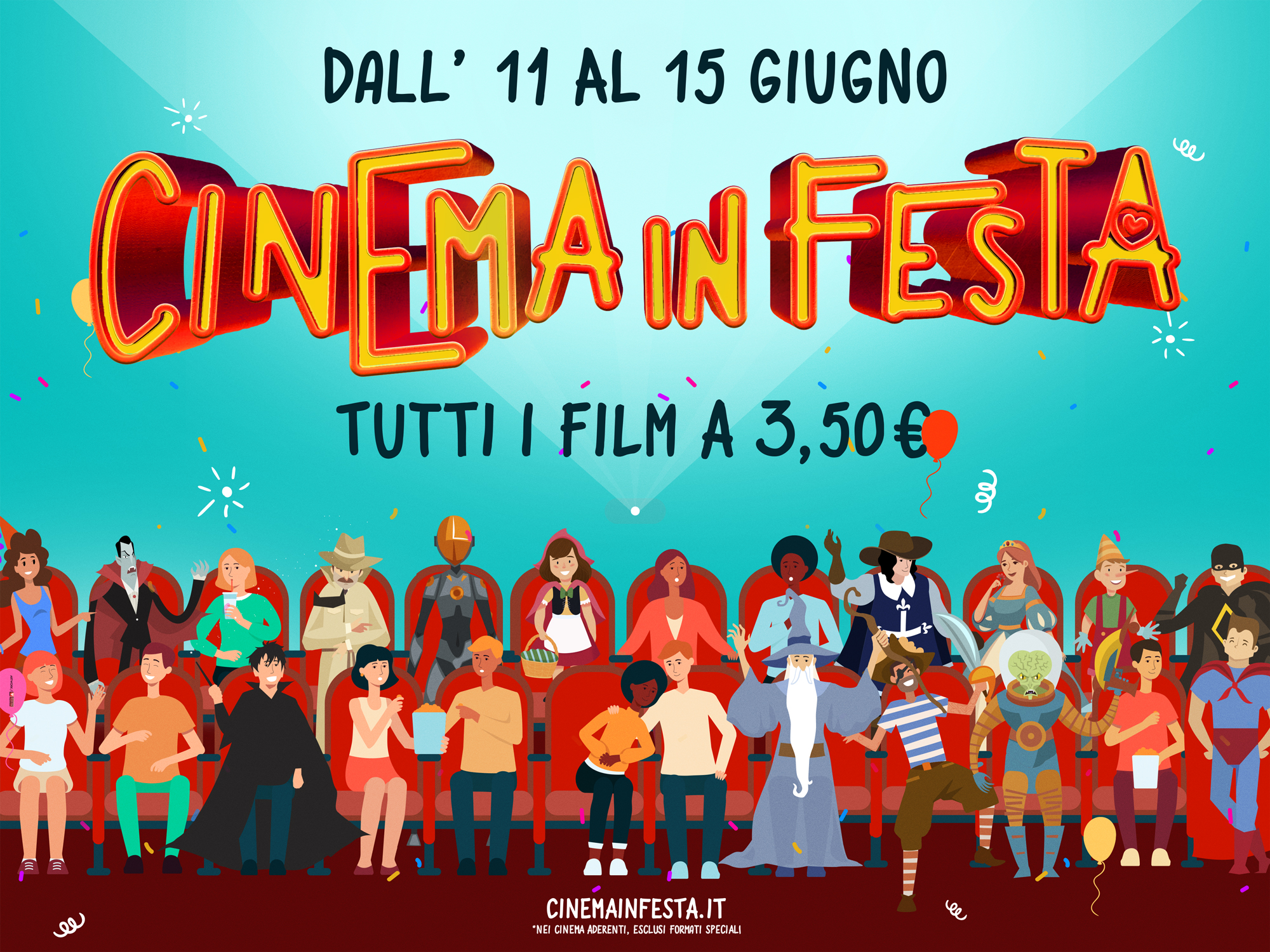 Cinema in Festa 2023, da domenica 11 a giovedì 15 giugno tutti i film a 3,50 euro. Ecco dove a Roma e nel Lazio
