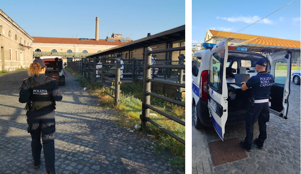 Sgombero all'ex Mattatoio di Testaccio a Roma: vi erano 23 abusivi, recuperata la struttura