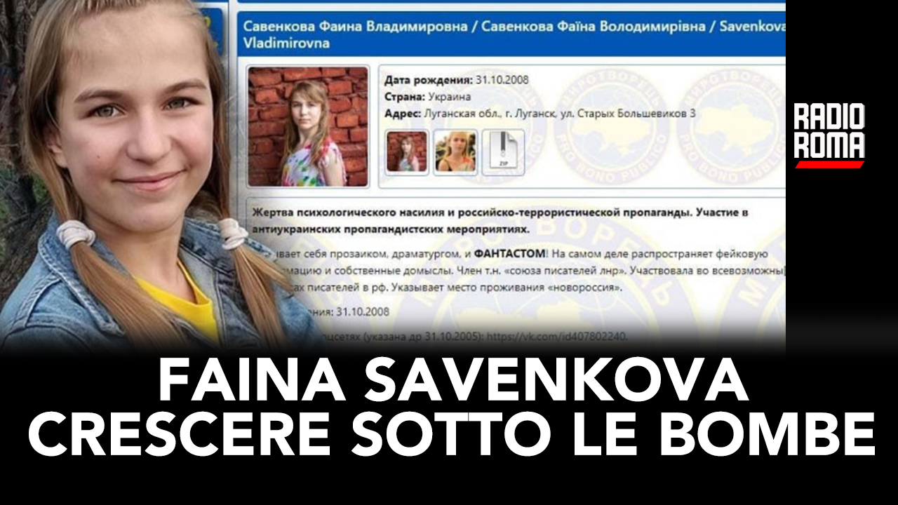 Faina Savenkova: crescere sotto le bombe (Con Faina Savenkova e Vincenzo Lorusso, 13-12-2023)