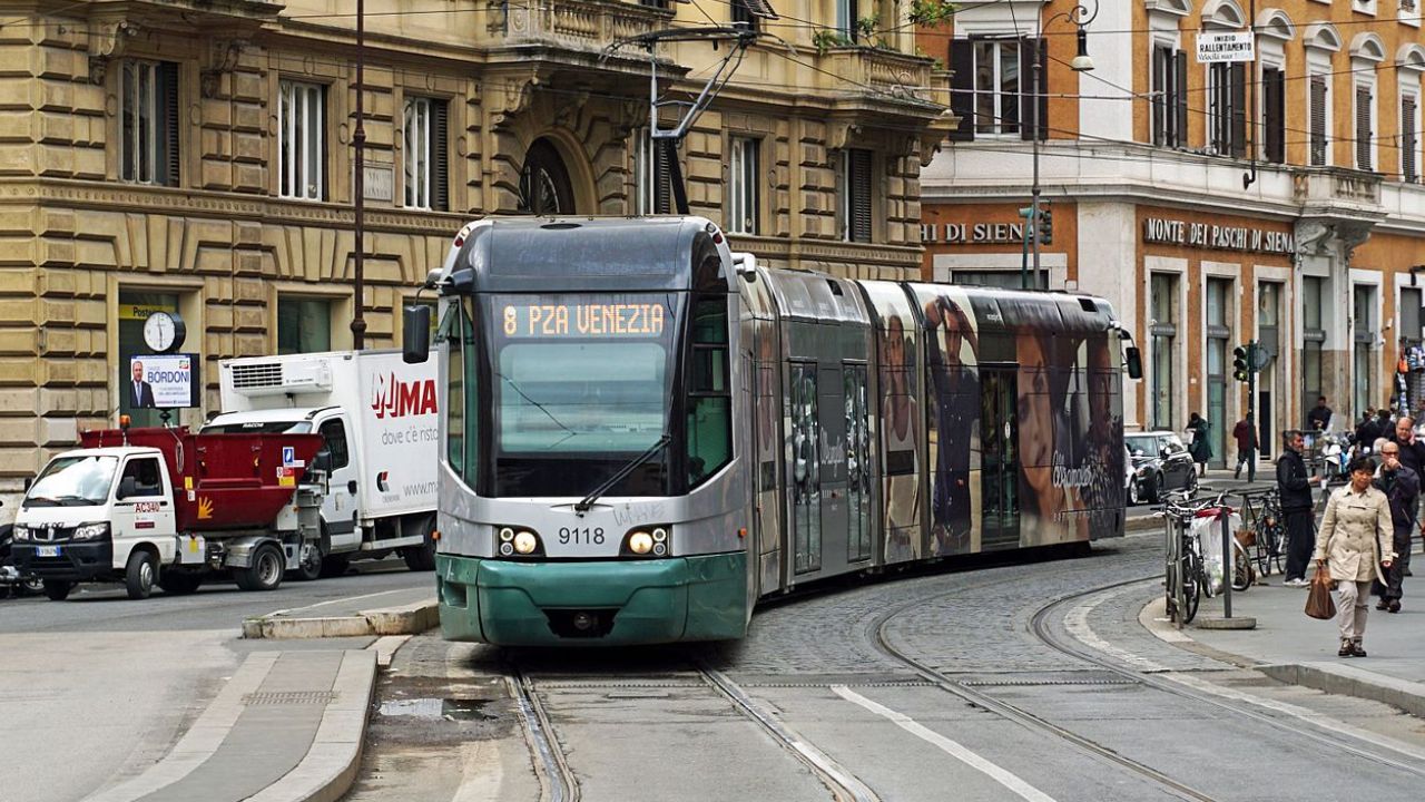 tram roma mappa linee orari