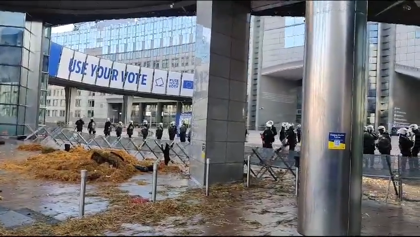 Protesta agricoltori Bruxelles Protesta agricoltori Bruxelles