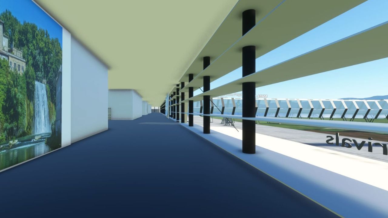 aeroporto roma frosinone render