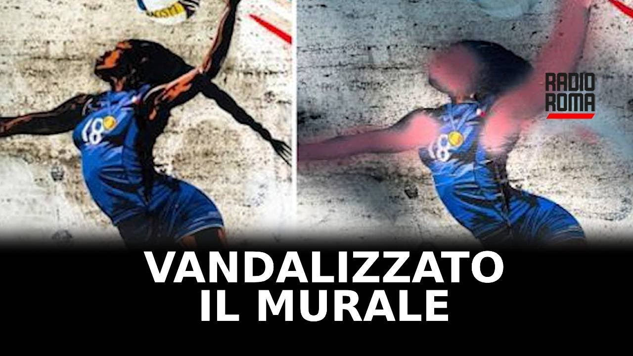 Vandalizzato il murale dedicato a Egonu