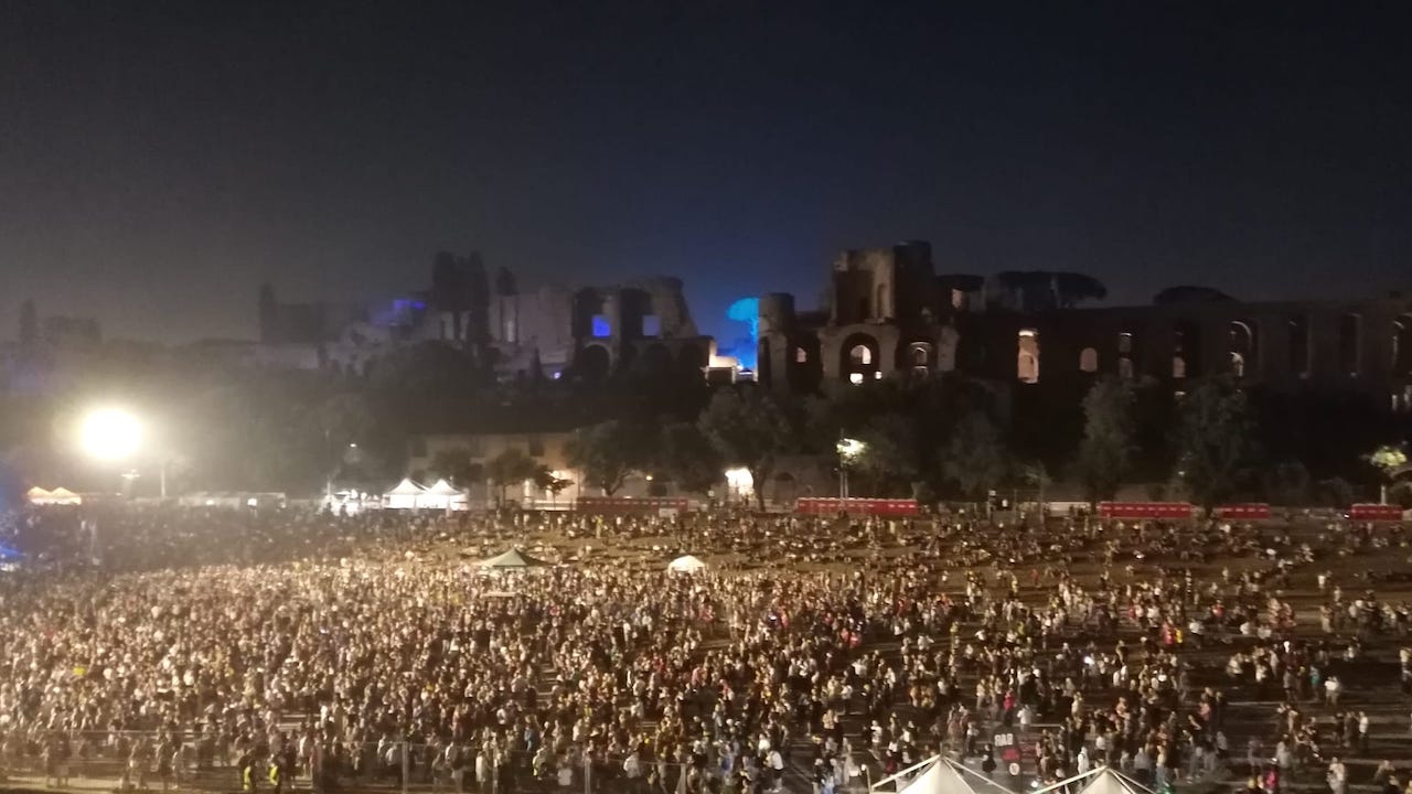 David Gilmour a Roma, 6 date sold out con 90mila spettatori al Circo Massimo