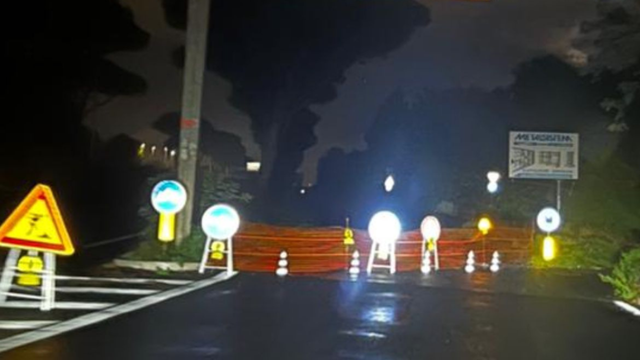Via Cristoforo Colombo, chiusa la laterale per lavori
