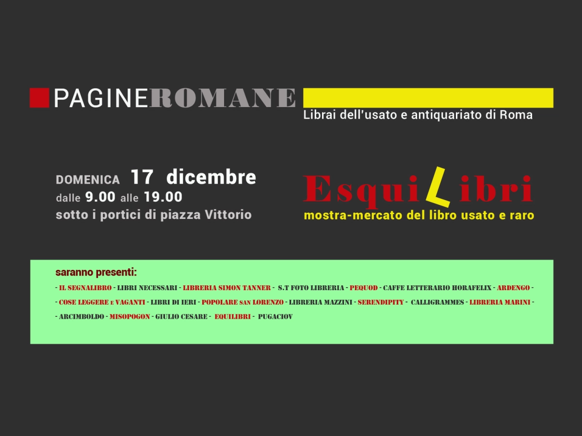 'Equilibri', torna a Piazza Vittorio la mostra mercato dei libri usati e dell’antiquariato