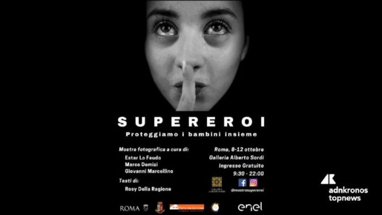 Roma, una mostra contro la pedopornografia: al via 'Supereroi'