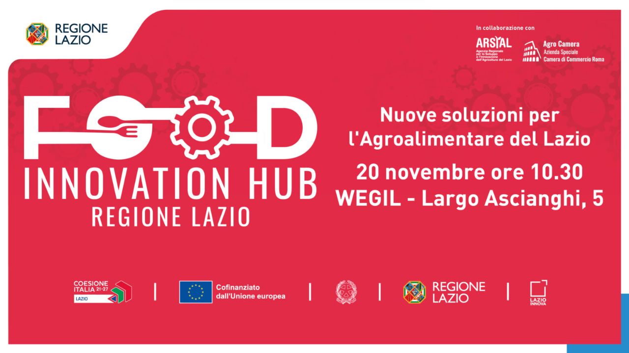 Food Innovation Hub a Roma: appuntamento al 20 novembre