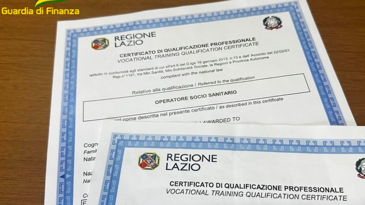 Diplomifici a Velletri e Latina: 4 arresti e 120mila euro sequestrati