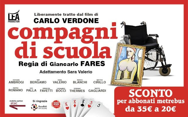 Nuovo Teatro Orione: in scena ‘Compagni di scuola’, tratto dal film cult di Verdone