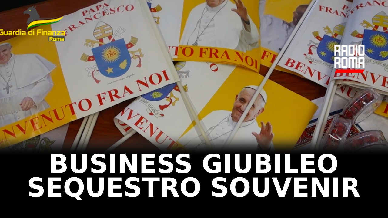 Business Giubileo, rosari e calamite false con Papa Francesco: sequestrati 16 milioni di souvenir (VIDEO)