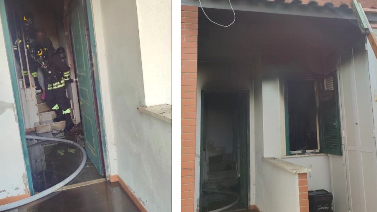 Incendio in villetta sul litorale di Pomezia: anziana salvata dalle fiamme