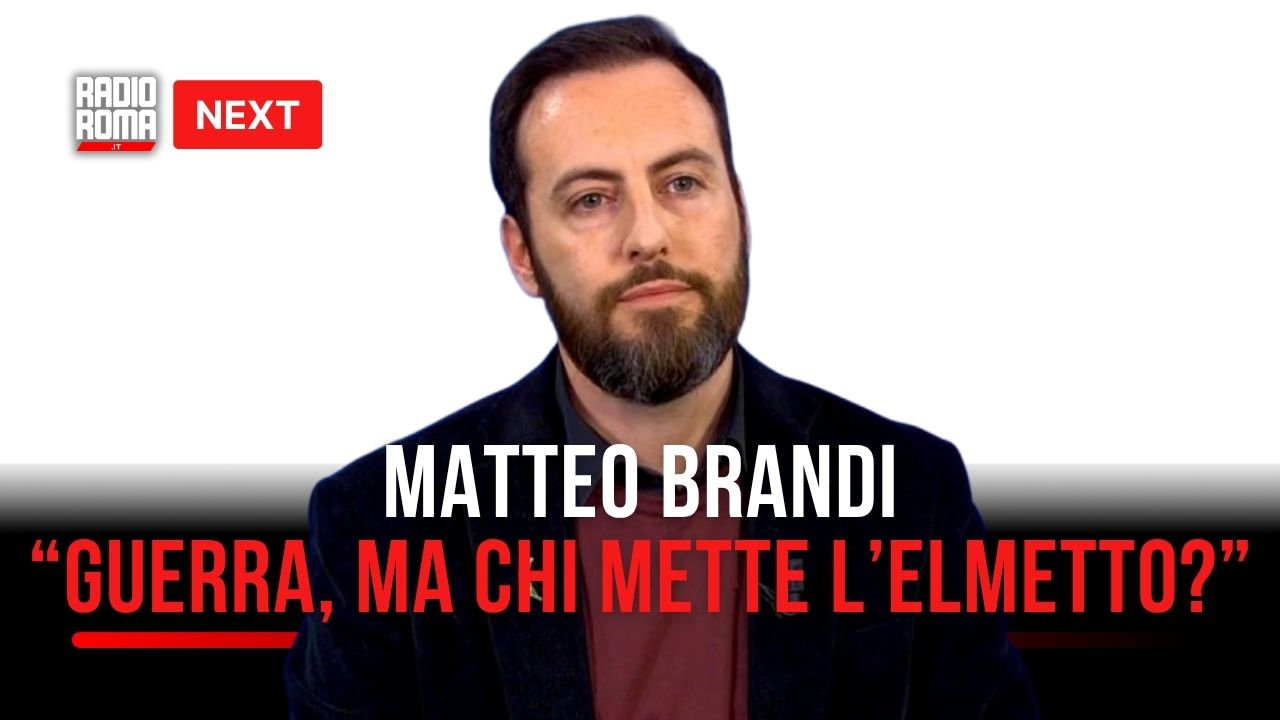 "Next", Matteo Brandi: "Propaganda bambinesca, nessuno vuol mettersi l'elmetto e andare in guerra"