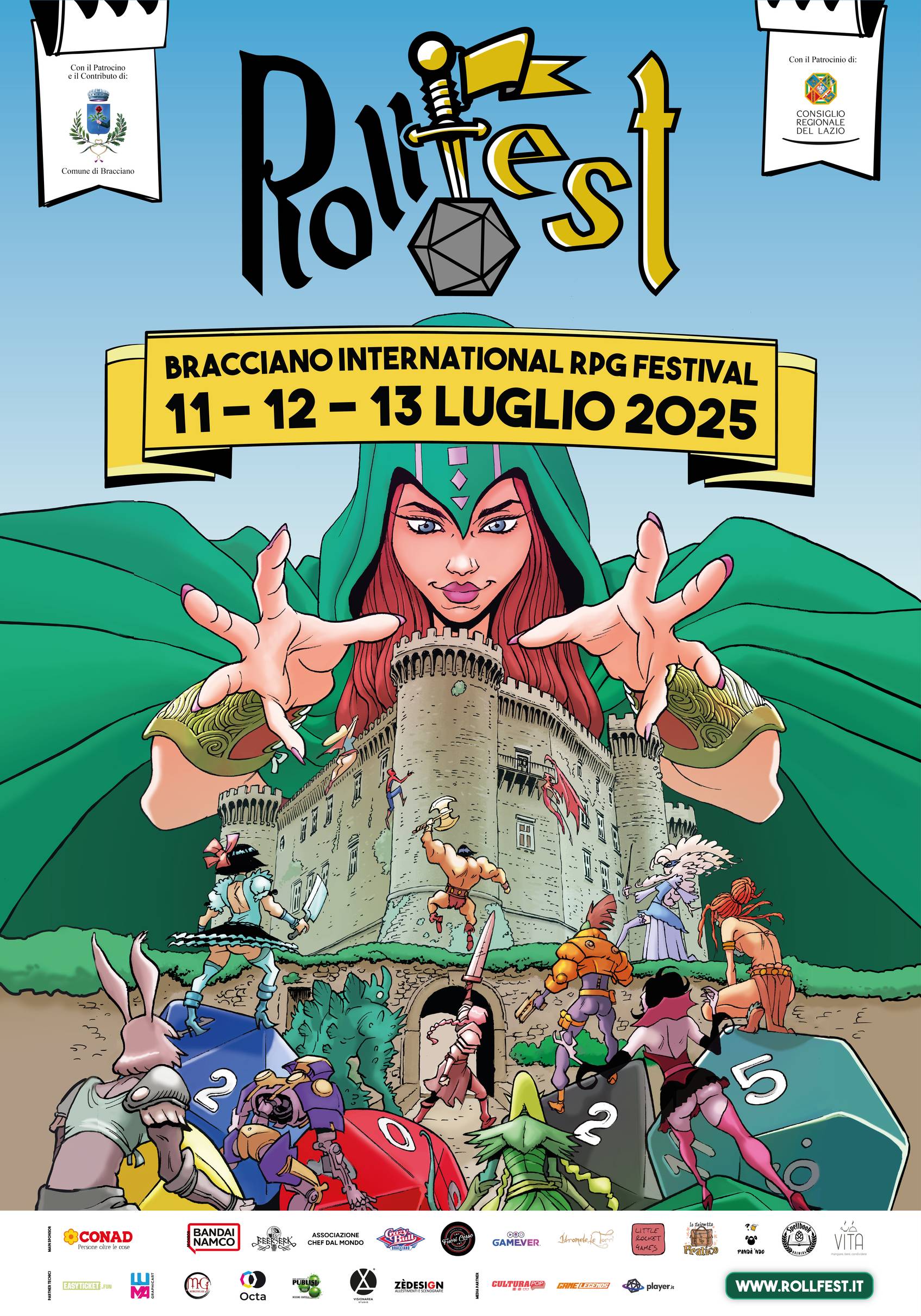 Roll! Fest, Bracciano International RPG Festival, i giochi di ruolo dall’11 luglio