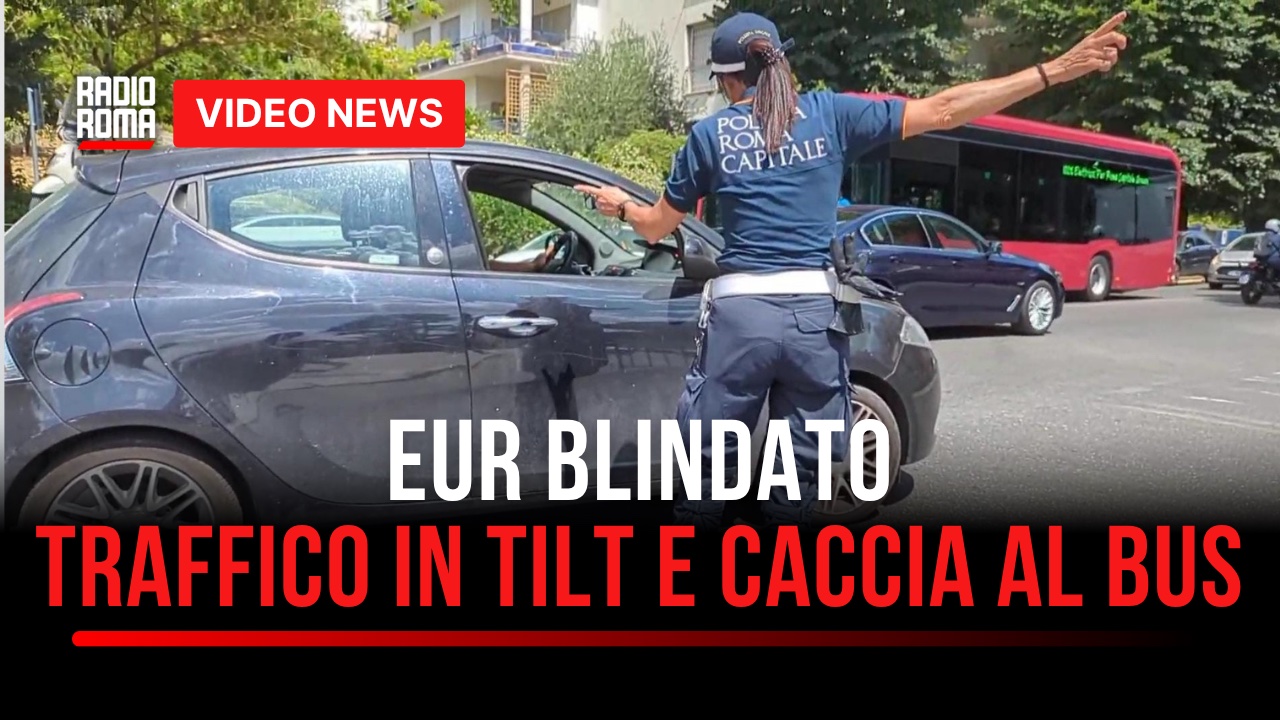 Traffico in tilt a Roma sud e caccia al bus, per i romani l’Eur blindato è “un disastro” (VIDEO)