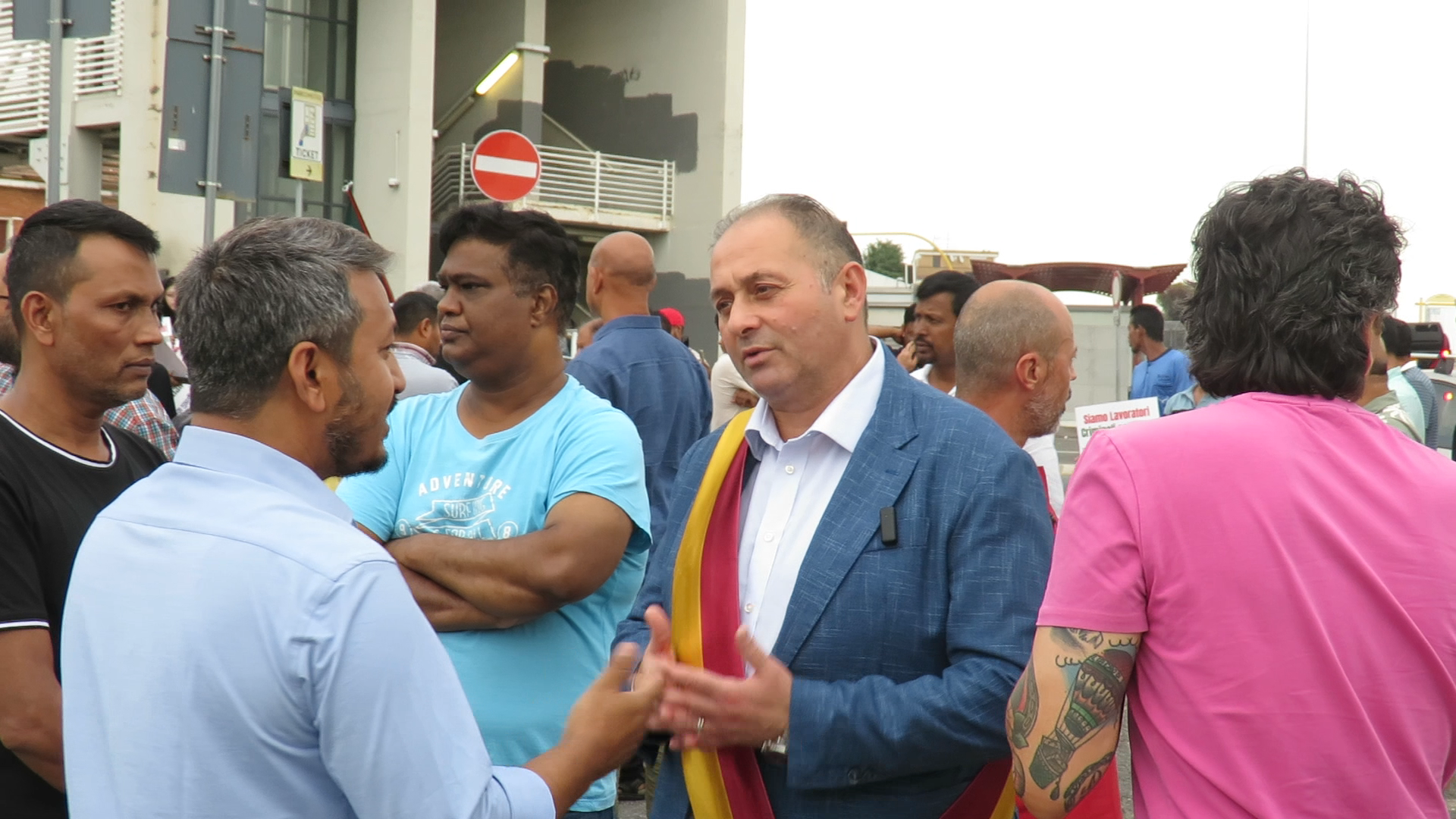 Nicola Franco alla manifestazione della comunità del Bangladesh