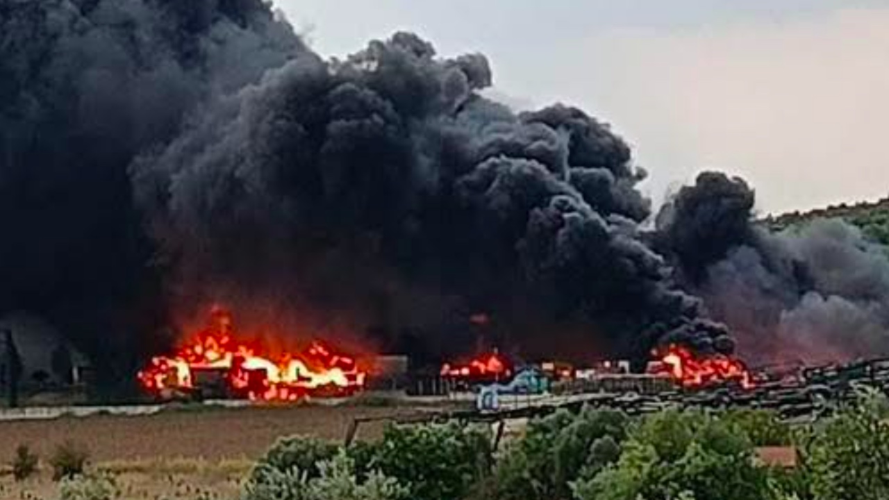 Incendi Roma, fiamme nell'azienda agricola a Montelibretti: "Tenete chiuse le finestre"