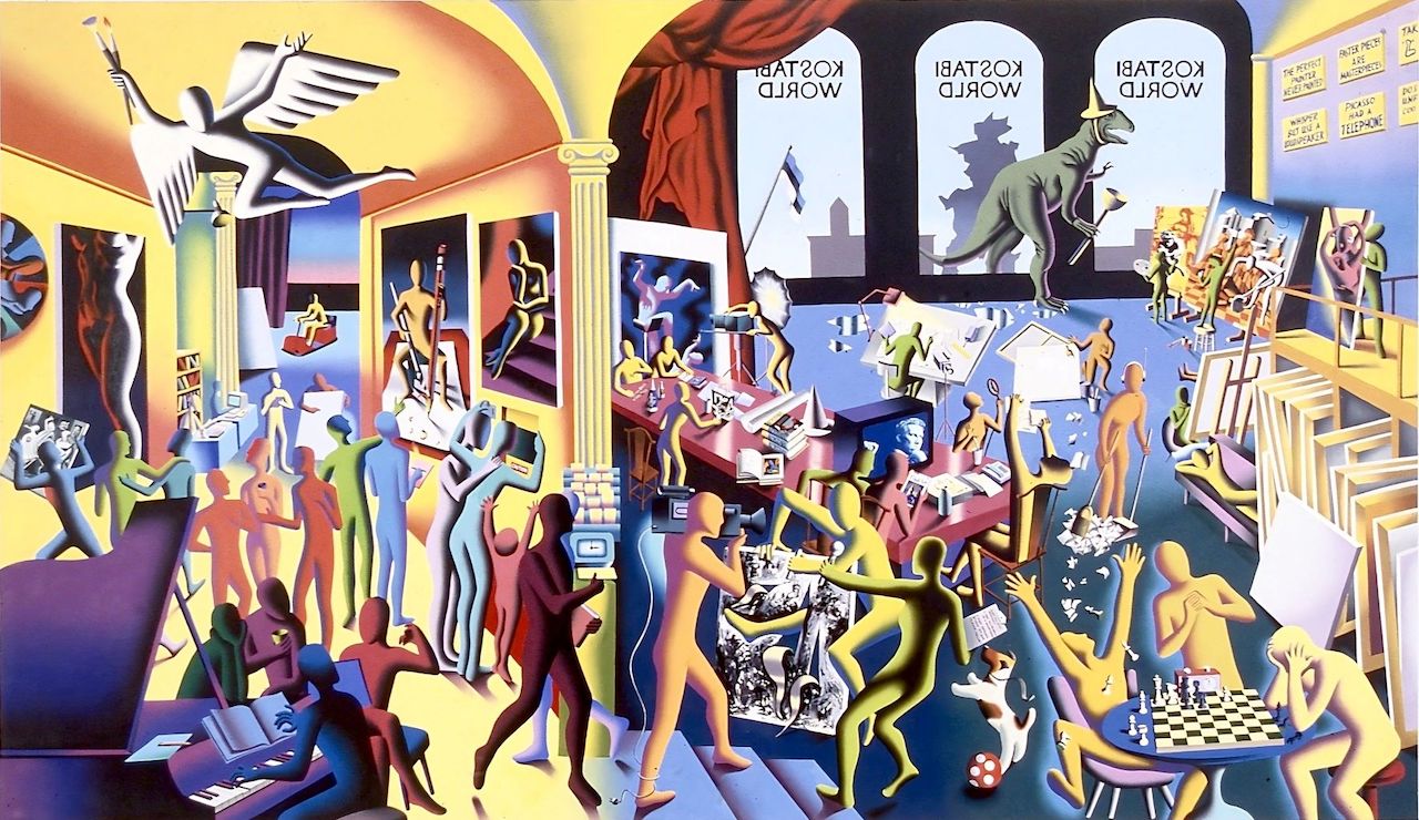 Mostre Roma, nella Casa della Pop Art 100 opere del maestro Mark Kostabi