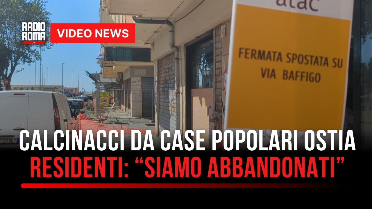 Ancora calcinacci dalle case popolari di Ostia ponente, la rabbia dei residenti: “Siamo abbandonati” (VIDEO)